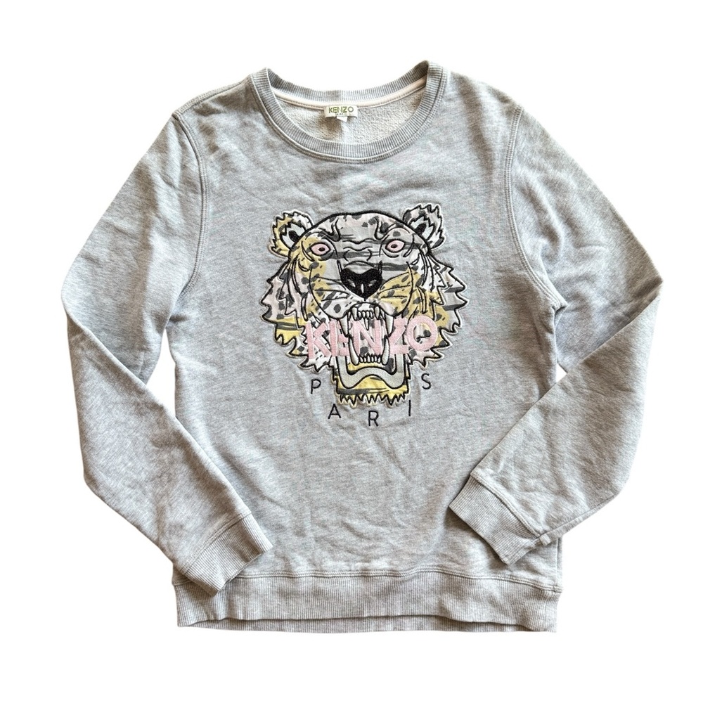 Kenzo Gray Tiger Sweatshirt Girls 16